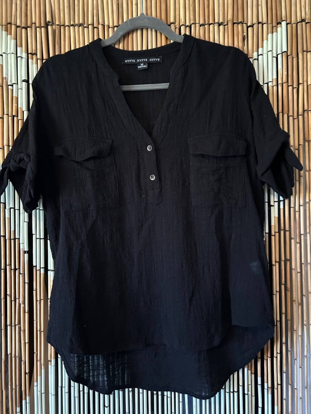 HYFVE Charcoal Button-Up Top